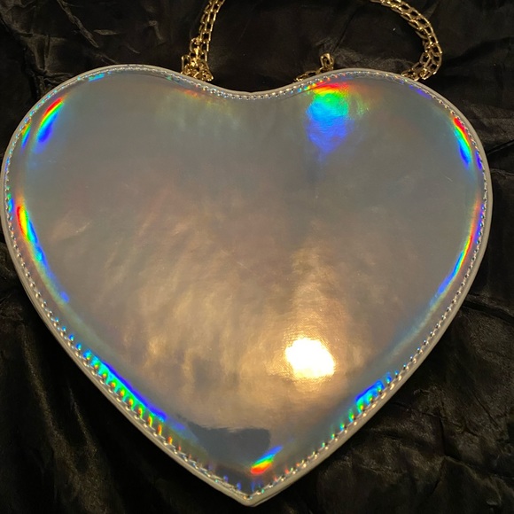 Holographic Heart Design Heartbreaker Crossbody Bag - Picture 4 of 6